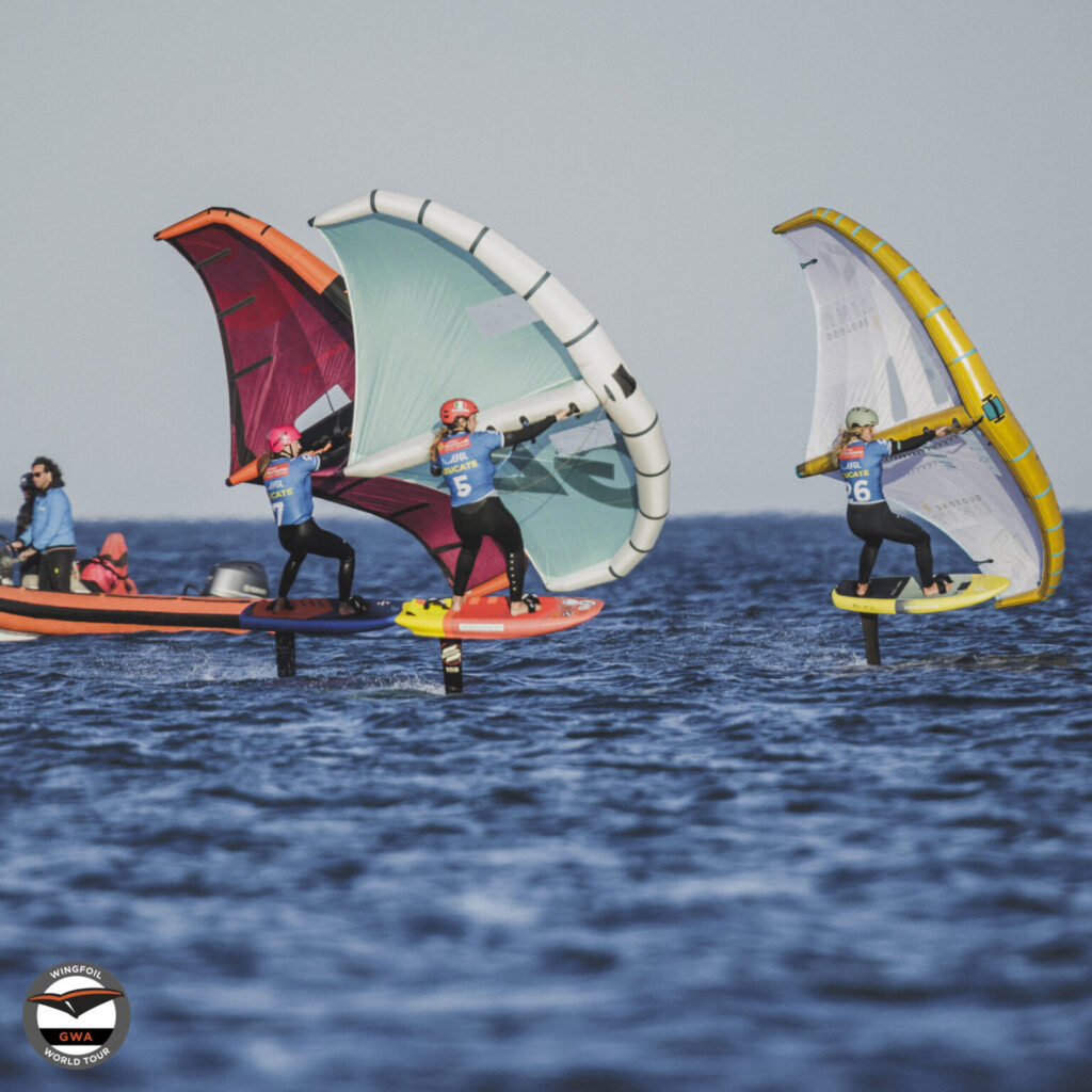 Foto del secondo giorno dell'evento GWA wingfoil world cup 2023 Leucate