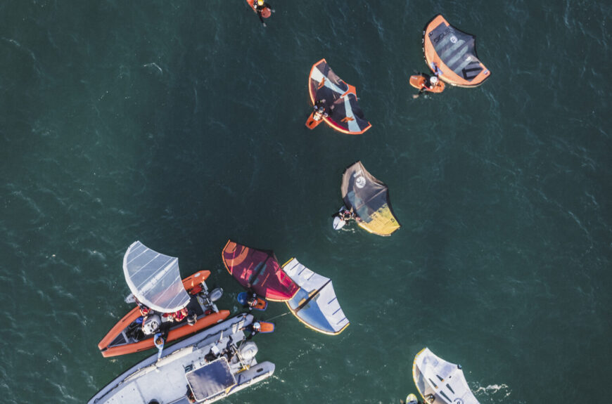 Foto del secondo giorno dell'evento GWA wingfoil world cup 2023 Leucate