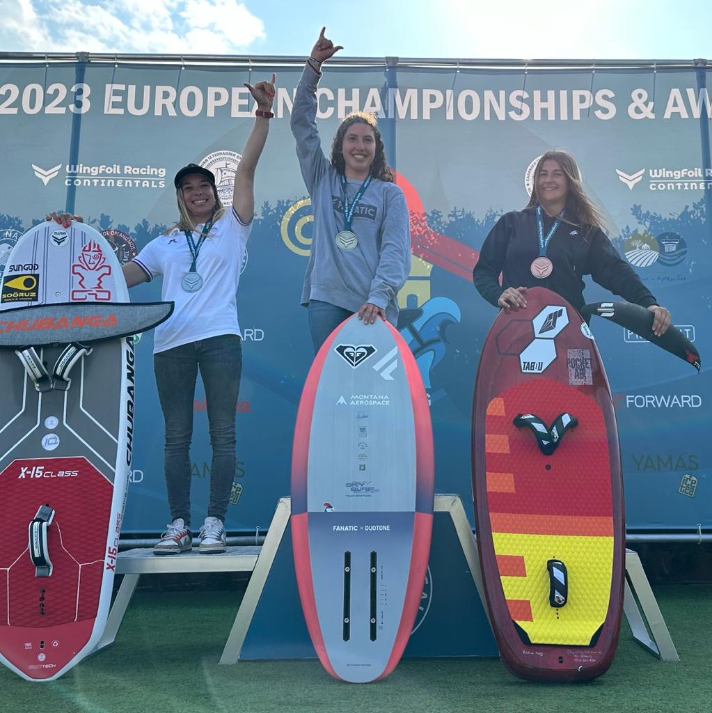 Foto delle campionesse di Wingfoil