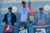 Foto del podio degli europei di Wingfoil con Nicolò Spanu