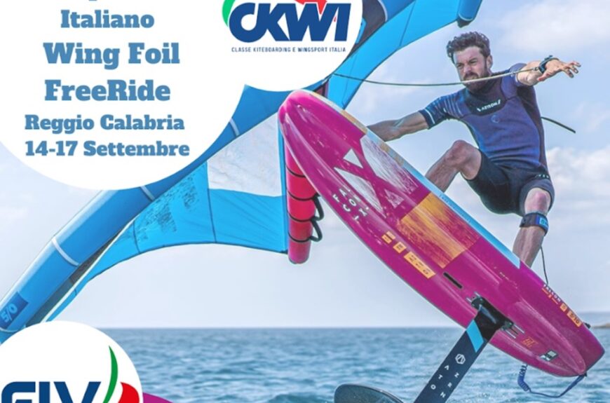 locandina evento wingfoil reggio calabria